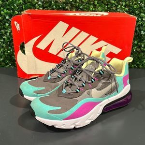 Nike Kids Sneakers in Teal, Purple, and Gray